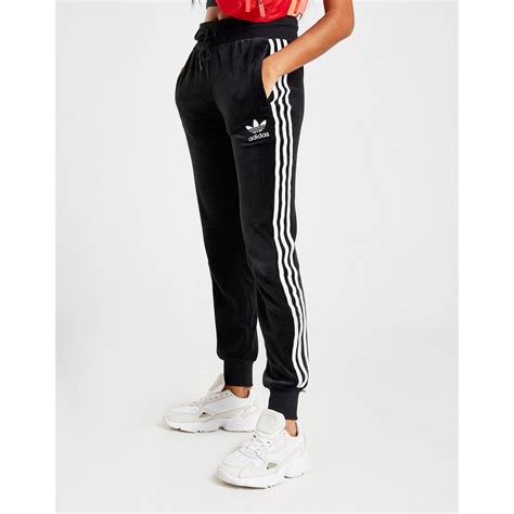 mens adidas original 3 stripe joggers|Adidas 3 stripes velvet joggers.